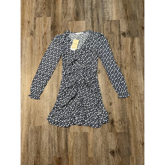 Mango Floral Print Flowy Dress Size XS - Picture 1 of 16